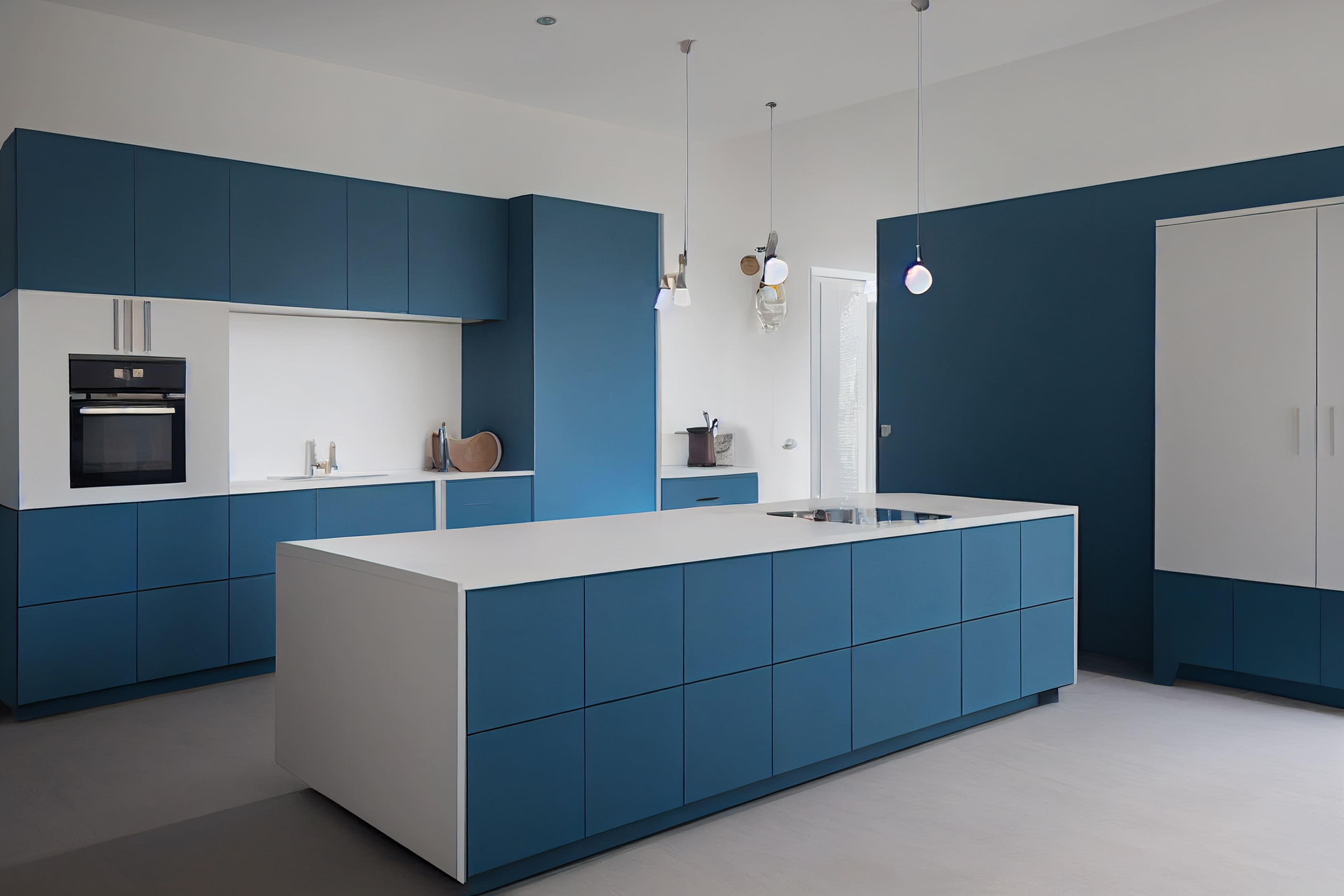 Cocinas en color azul - Davinia  Mobiliario de cocina y armarios